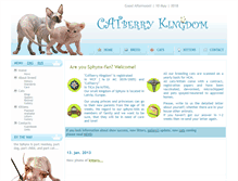 Tablet Screenshot of catberry-cattery.com